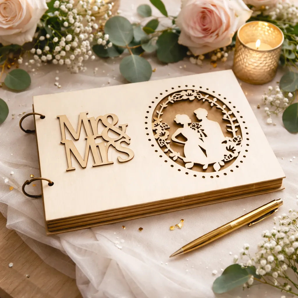 Livre d’Or Mariage Rustique Original