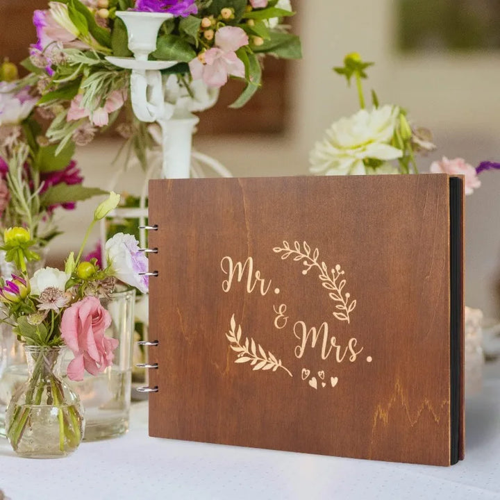 Livre d’Or Mariage en Bois