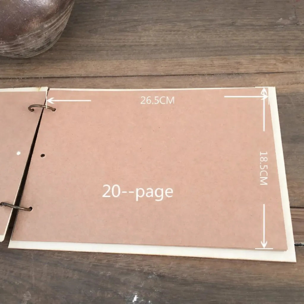 Livre d’Or Mariage en Bois Clair Détails