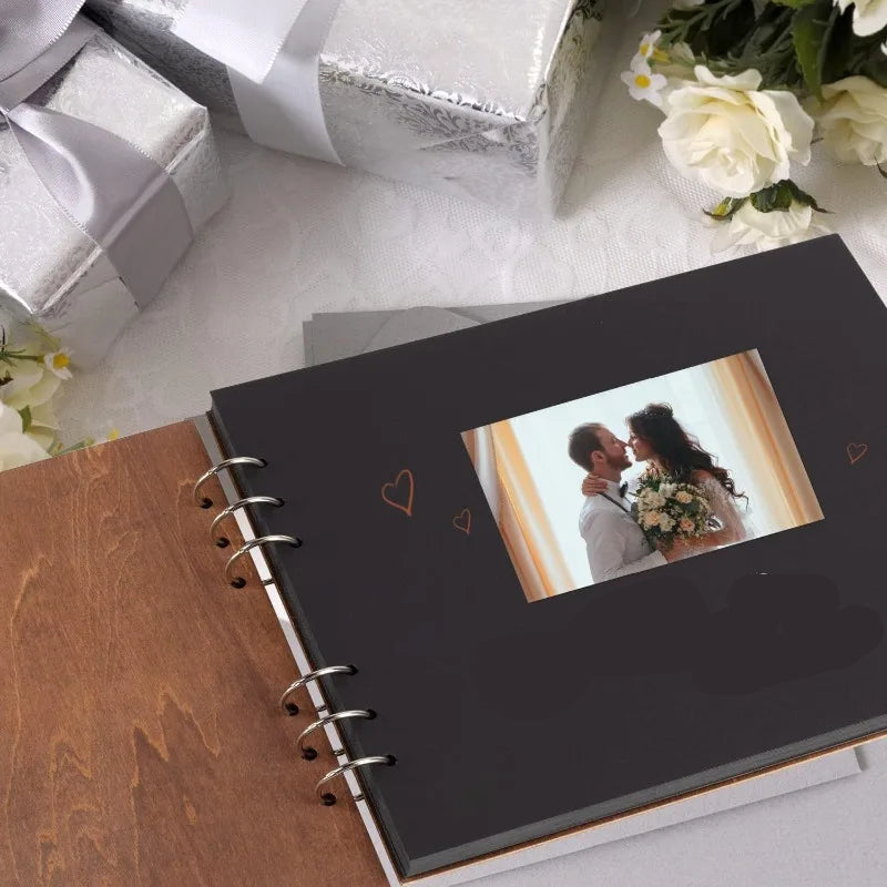 Livre d’Or Mariage en Bois Unique