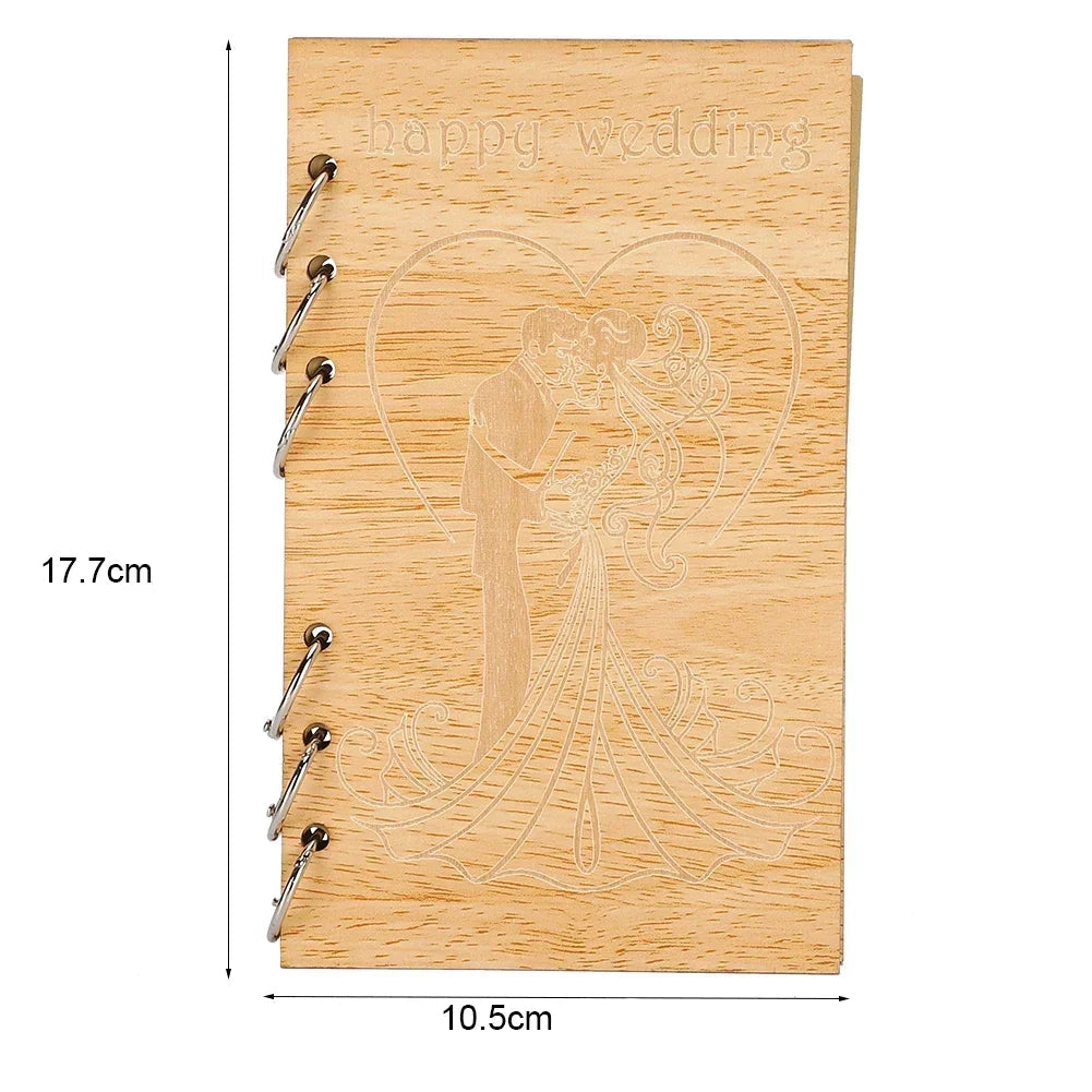 Livre d’Or Petit Format en Bois Original