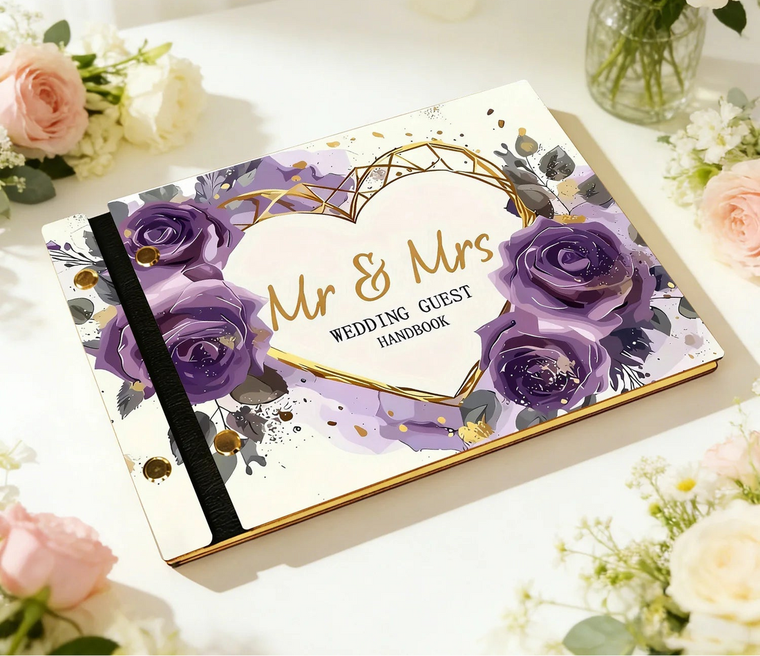 Livre d’Or Romantique à Fleurs Classe