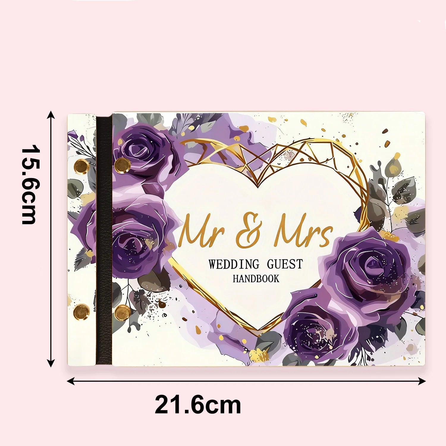 Livre d’Or Romantique à Fleurs Détails