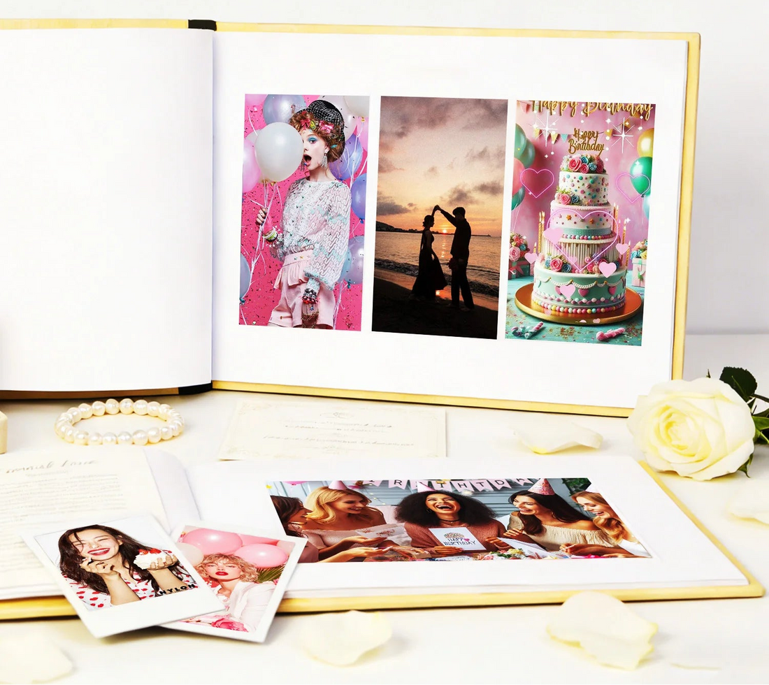Livre d’Or Romantique à Fleurs Original