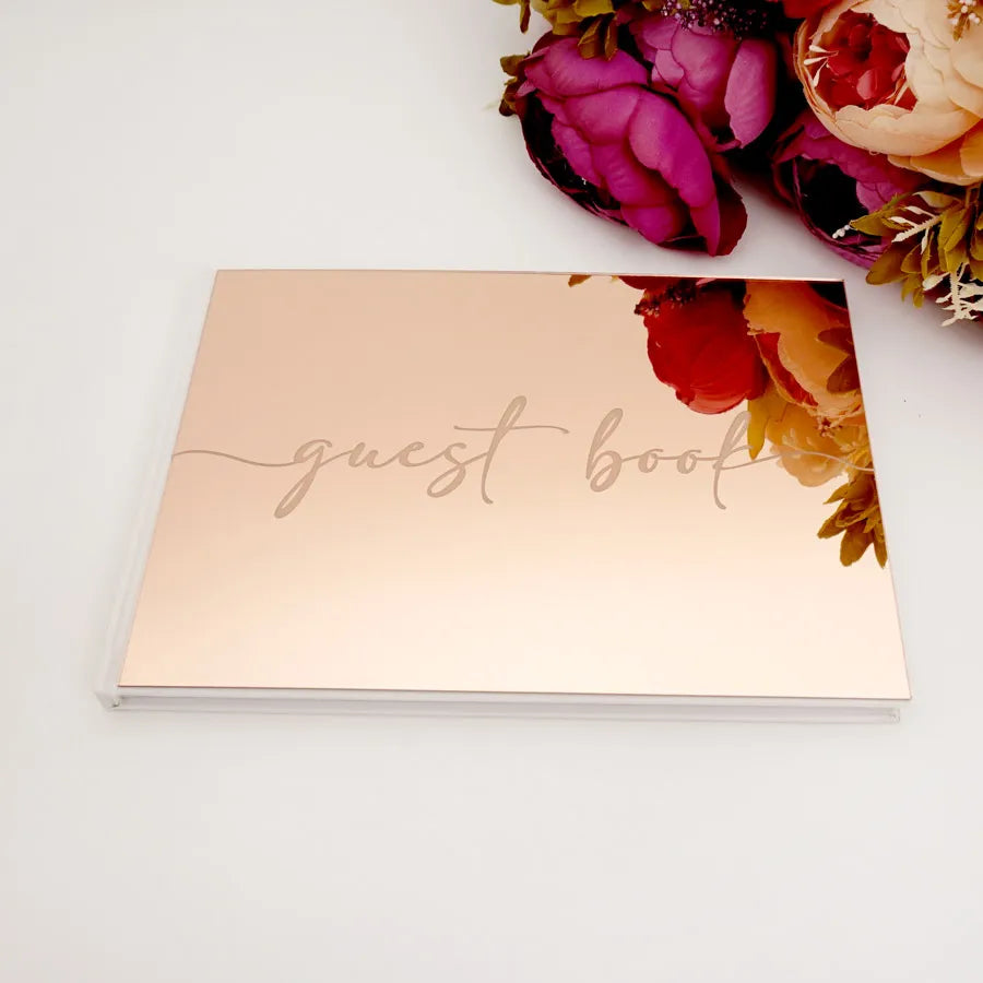 Livre d’Or en Acrylique Rose Gold Classe