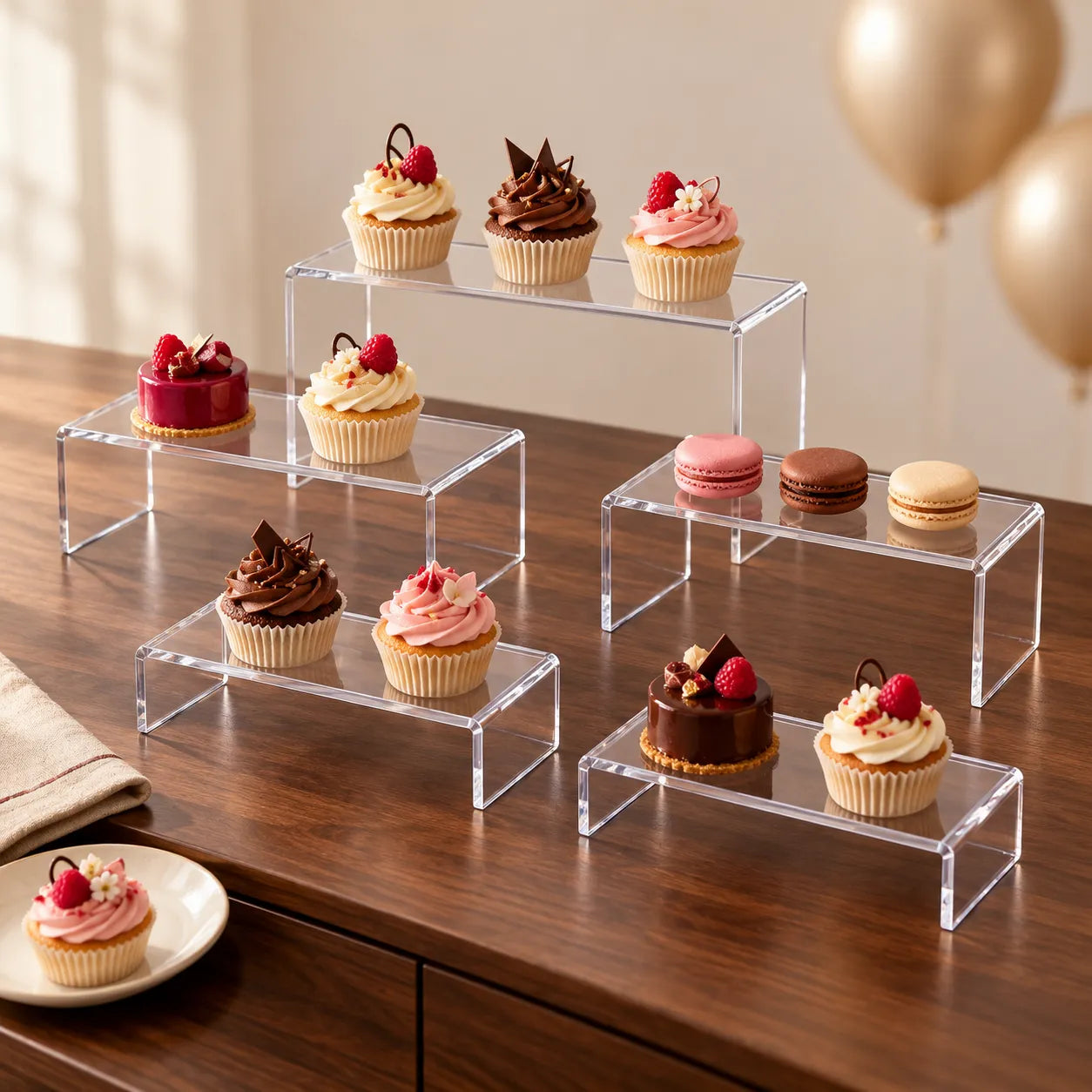 Lot De Support à Cupcakes En Acrylique chic
