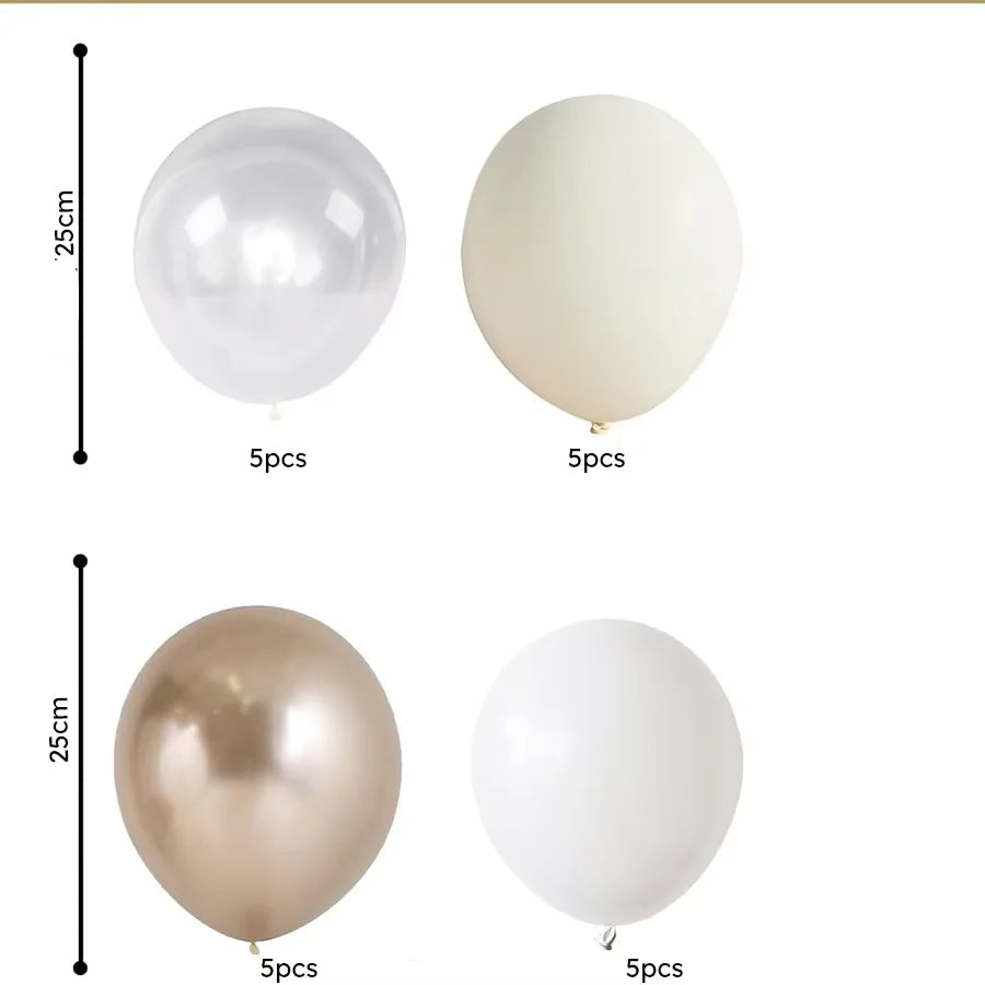 Lot de Ballons Champagne Mariage Original