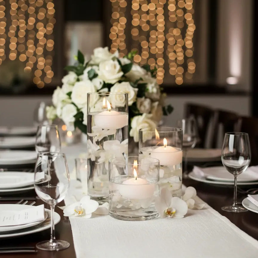 Lot de Bougeoirs Cylindriques Centre de Table