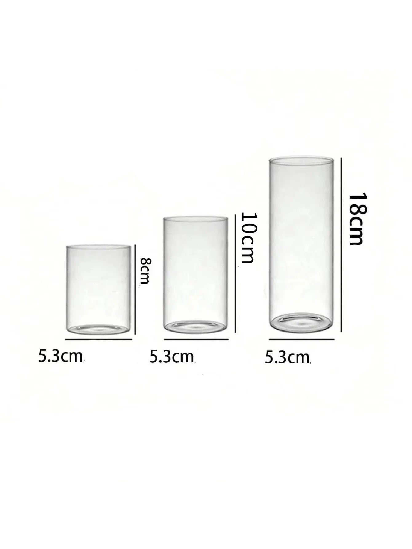 Lot de Bougeoirs Cylindriques Centre de Table Unique