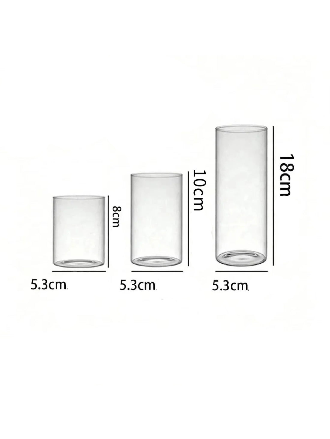 Lot de Bougeoirs Cylindriques Centre de Table Unique