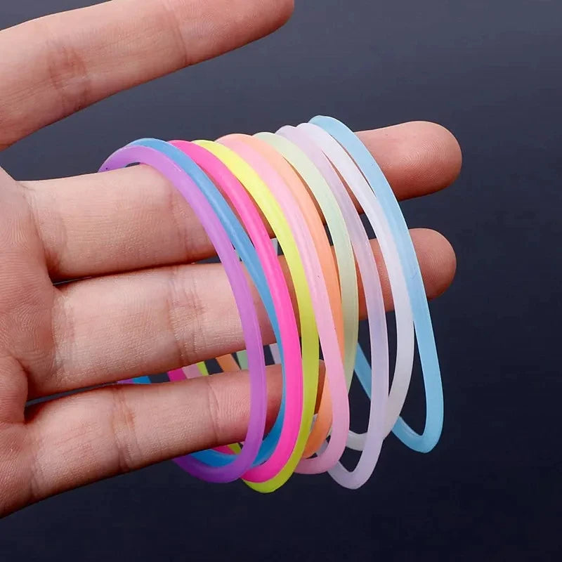 Lot de Bracelets Fluorescents Multicolores Moderne