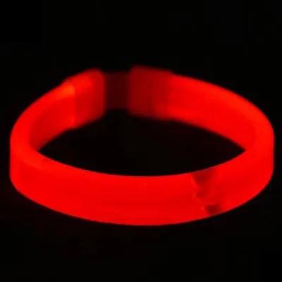 Lot de Bracelets Plats Lumineux Rouges Moderne
