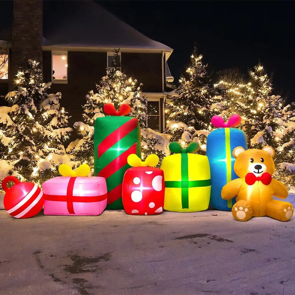 Lot de Cadeaux Gonflables Noël Dimension