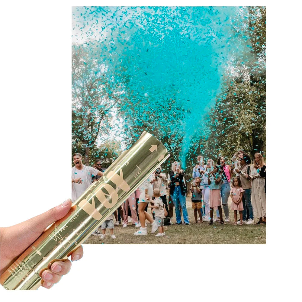 Lot de Canons à Confettis Bleus Amusant