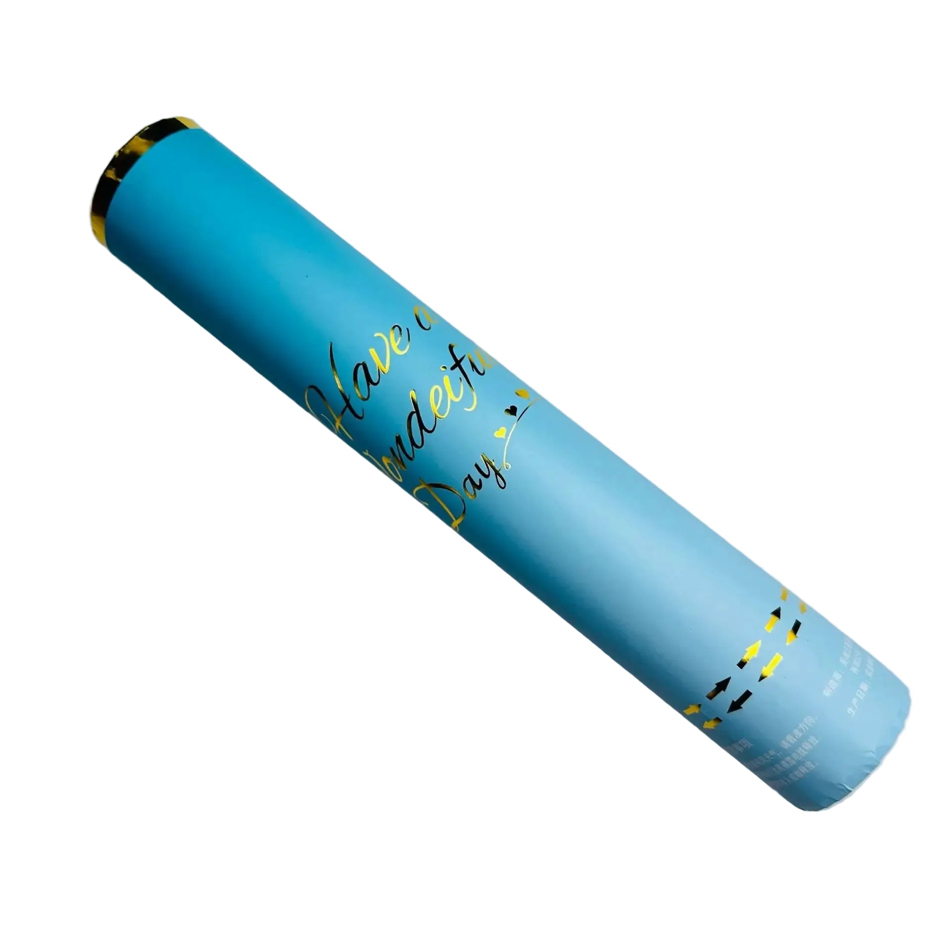 Lot de Canons à Confettis Plumes Bleues Unique