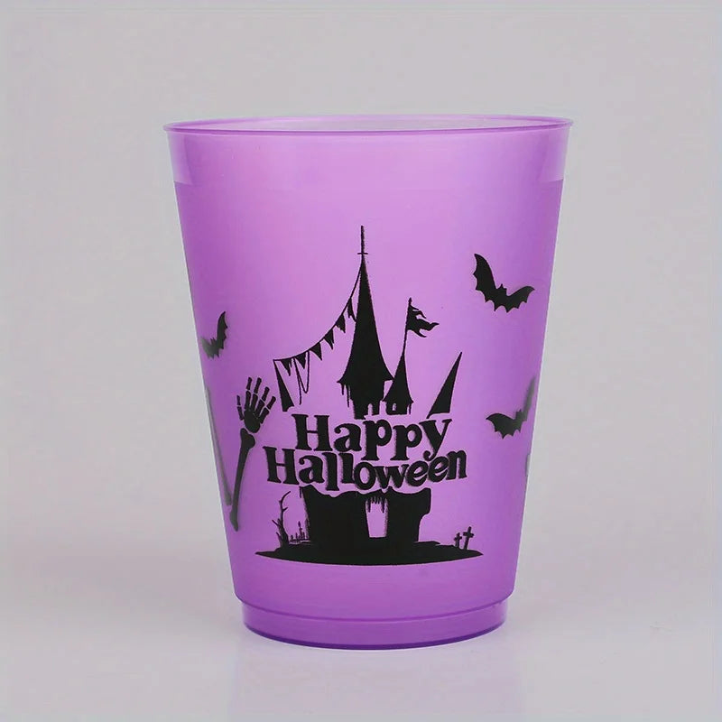 Lot de Gobelets Halloween en Résine Violet