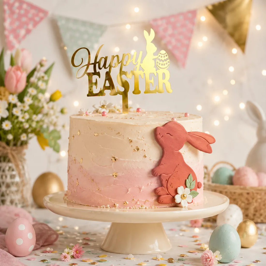 Lot de Toppers Happy Easter