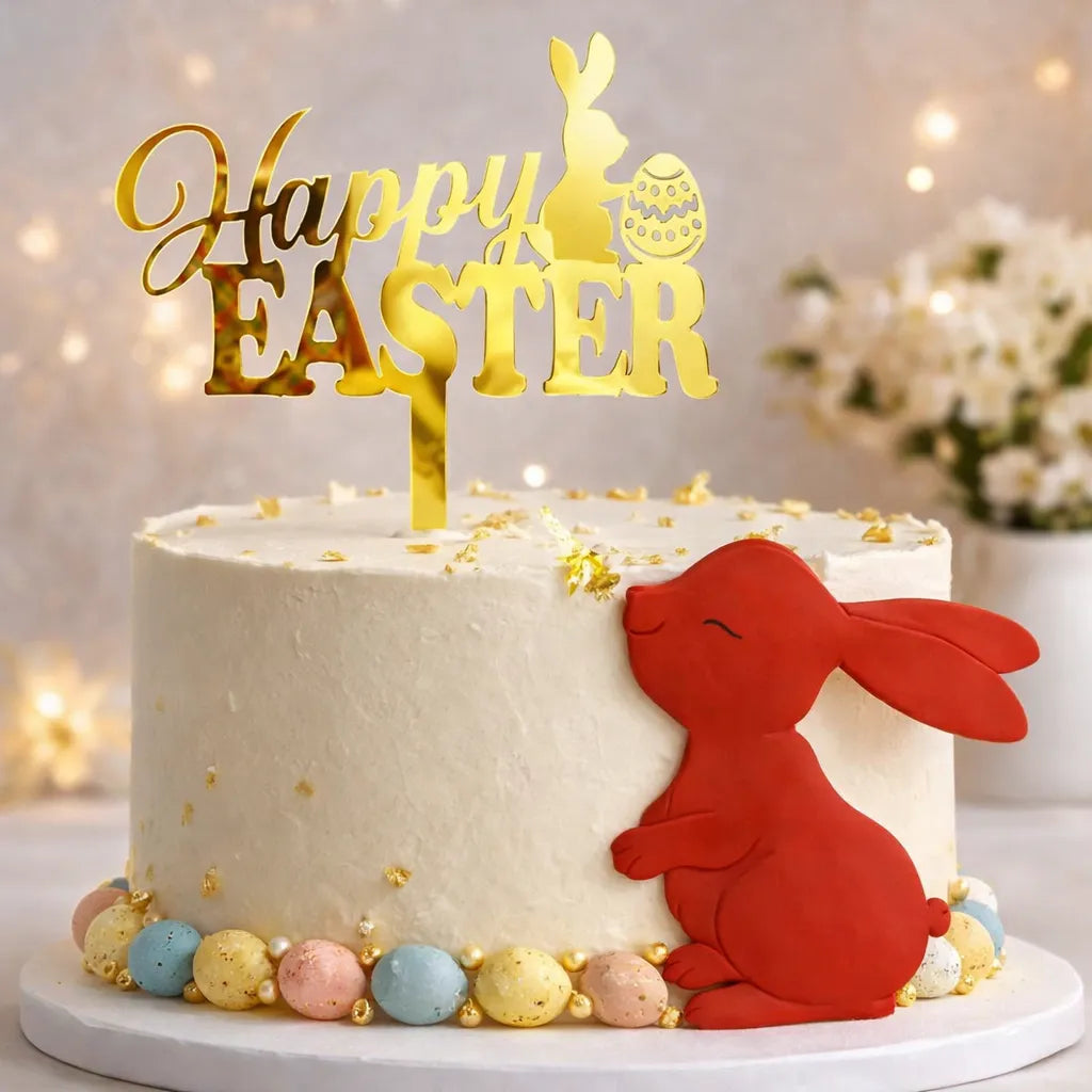 Lot de Toppers Happy Easter Unique