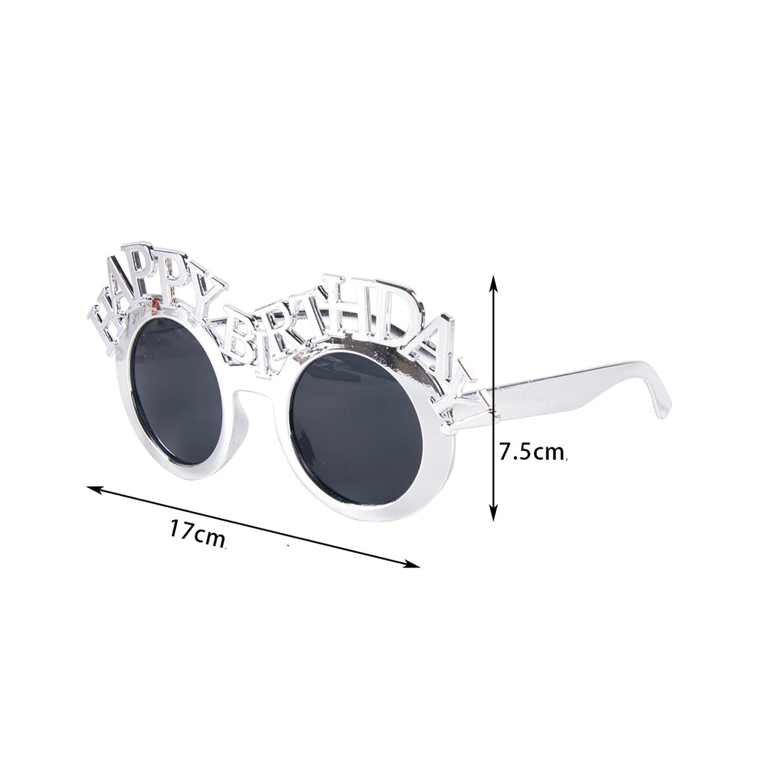 Lunettes Photo Happy Birthday Argentées Chic Classe