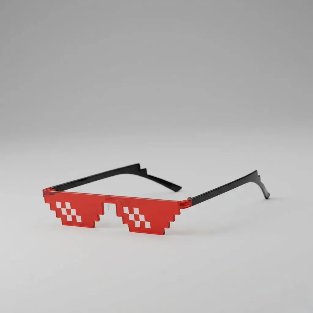 Lunettes Photobooth Rouge Pixel Festive