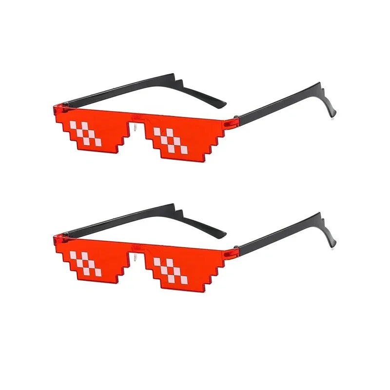 Lunettes Photobooth Rouge Pixel Unique