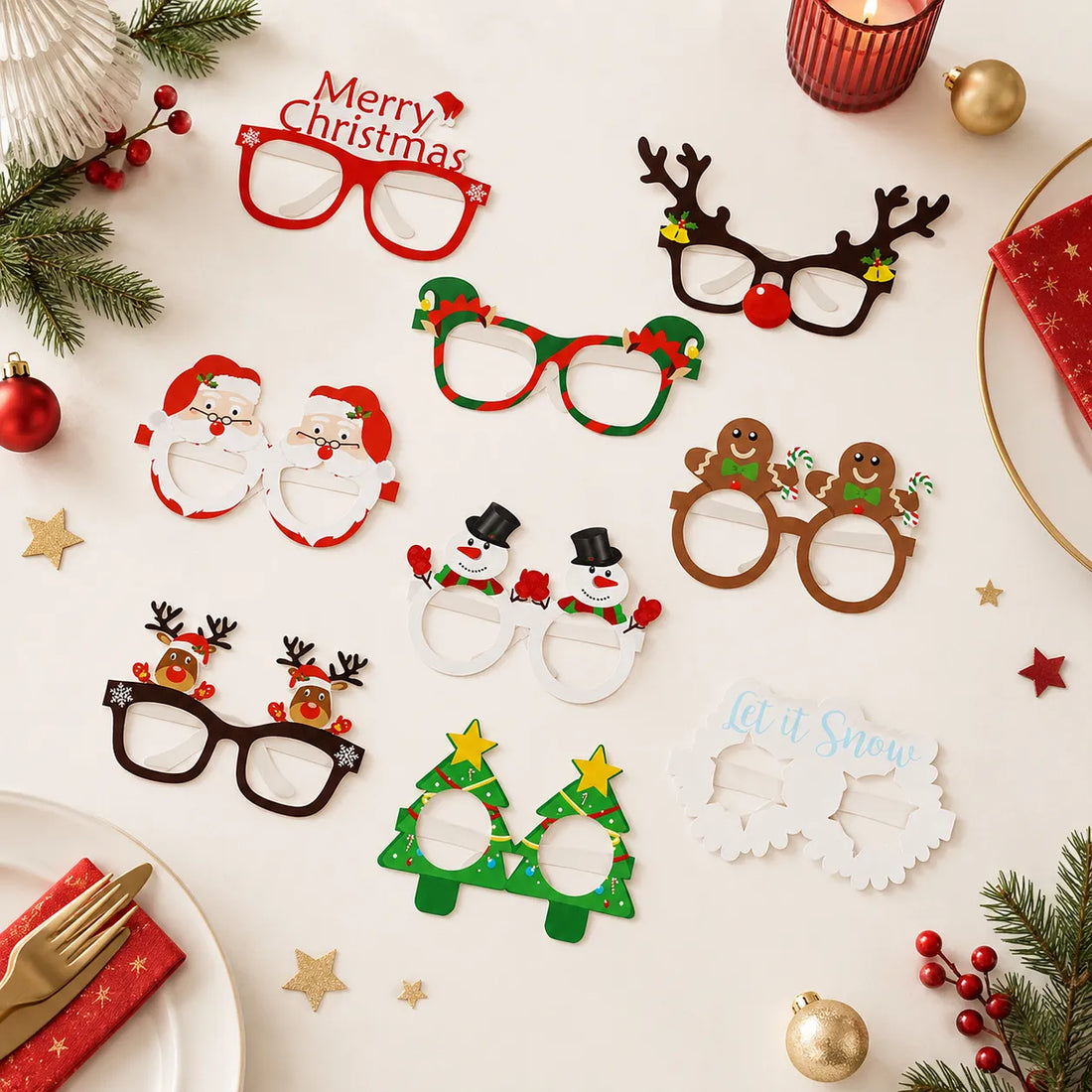 Lunettes Selfie Noël