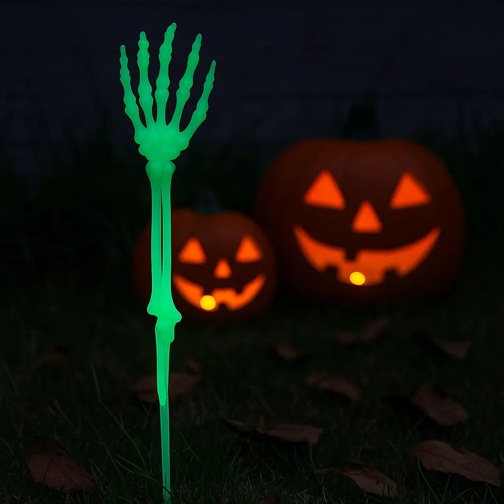 Main de Squelette Fluorescente