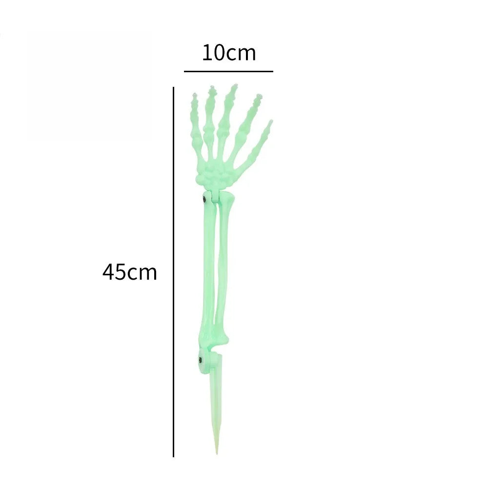 Main de Squelette Fluorescente Durable