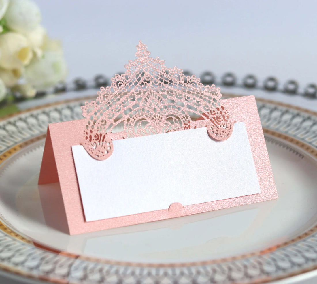 Marque Place Elégant Mariage Rose Chic