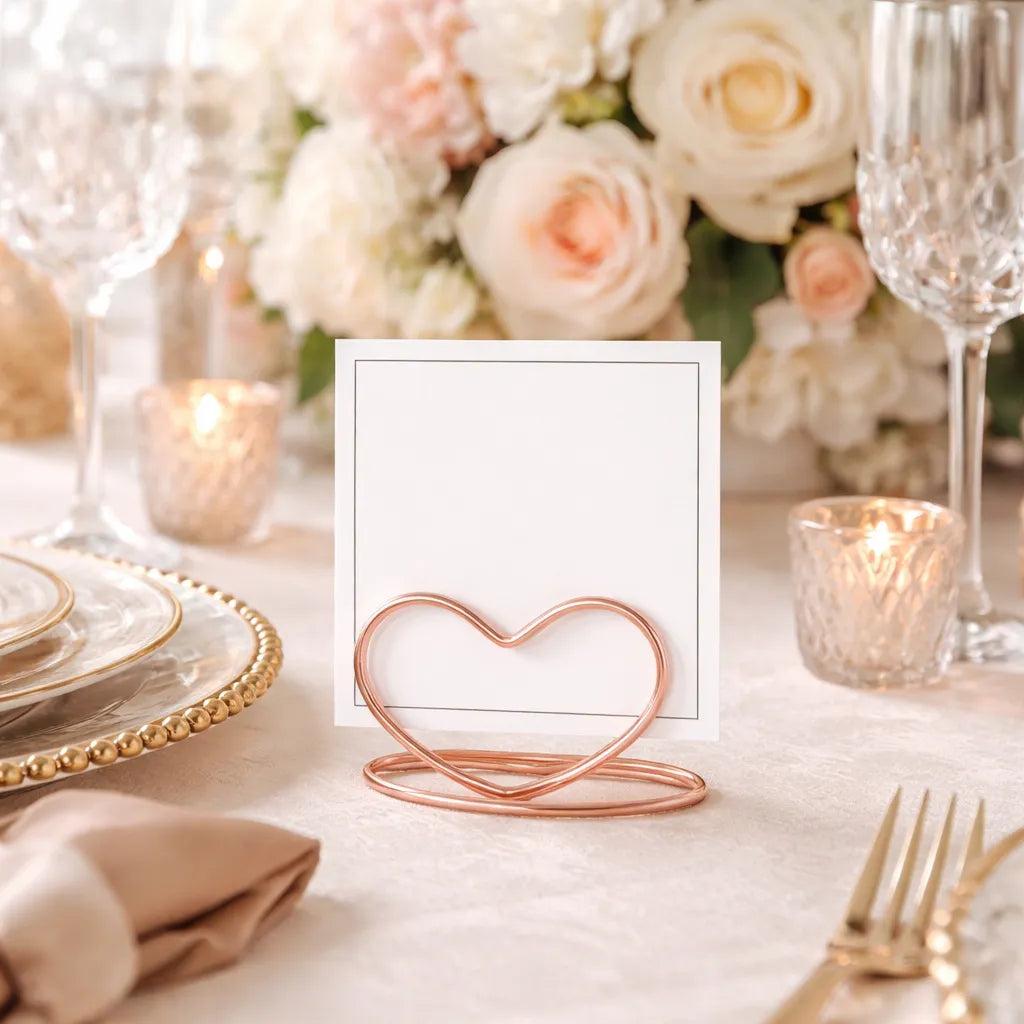 Marque Place Mariage Cœur Rose Gold