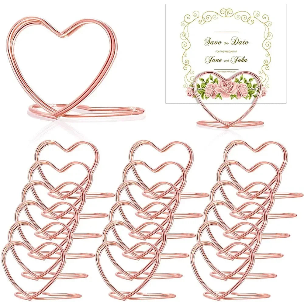 Marque Place Mariage Cœur Rose Gold Unique