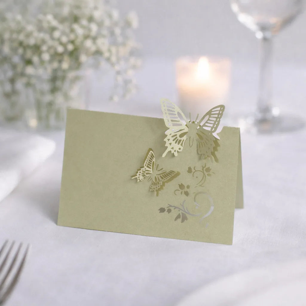 Marque Place Mariage Vert Sauge Elégant