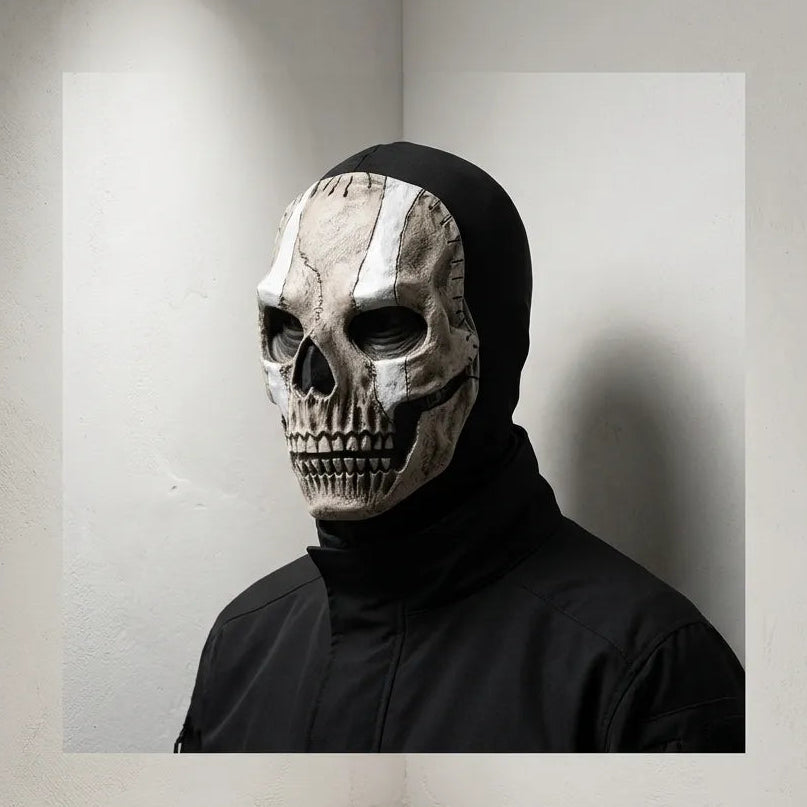 Masque Crâne Halloween en Latex Unique