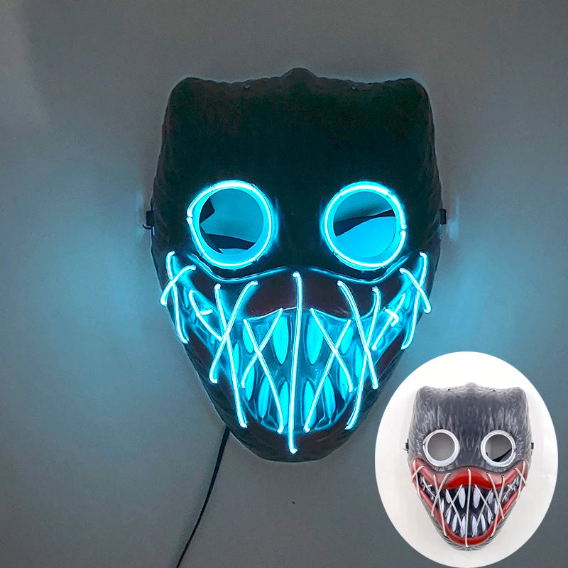 Masque Halloween Visage Effrayant LED Durable