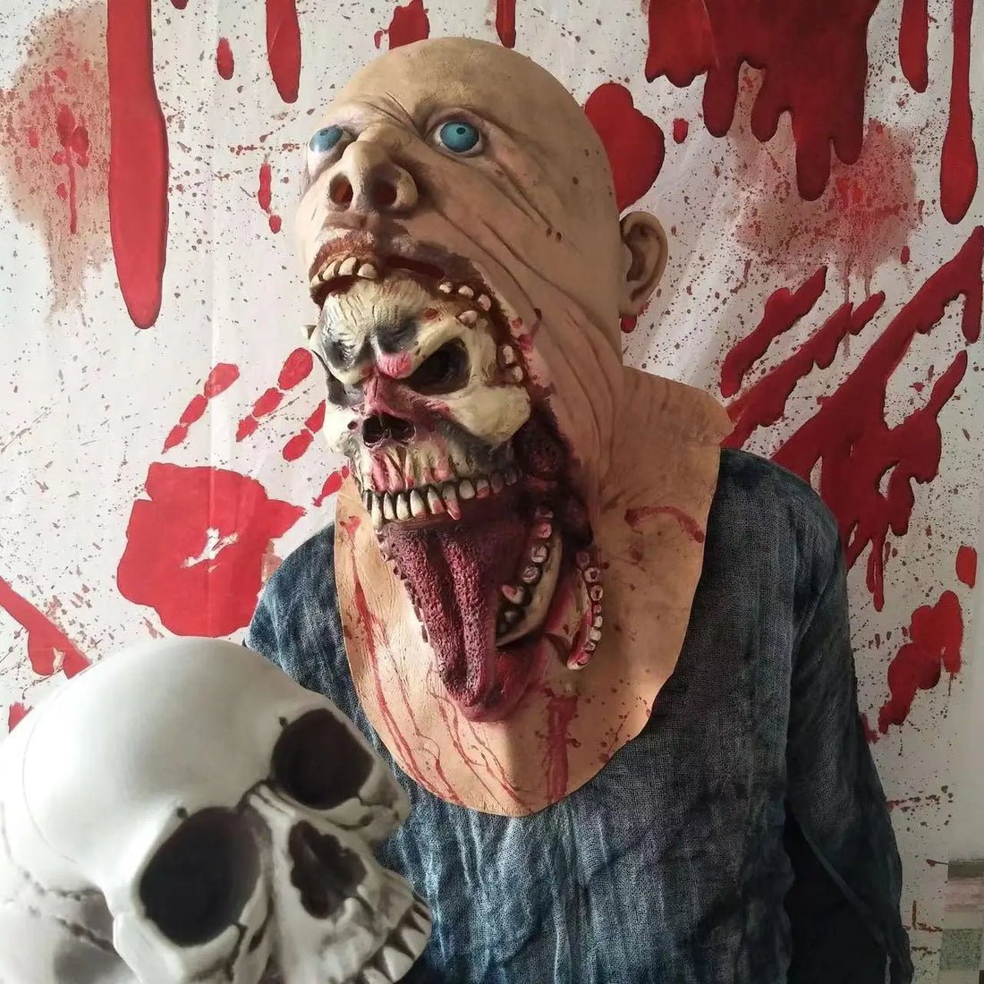 Masque Halloween en Latex Détaillé