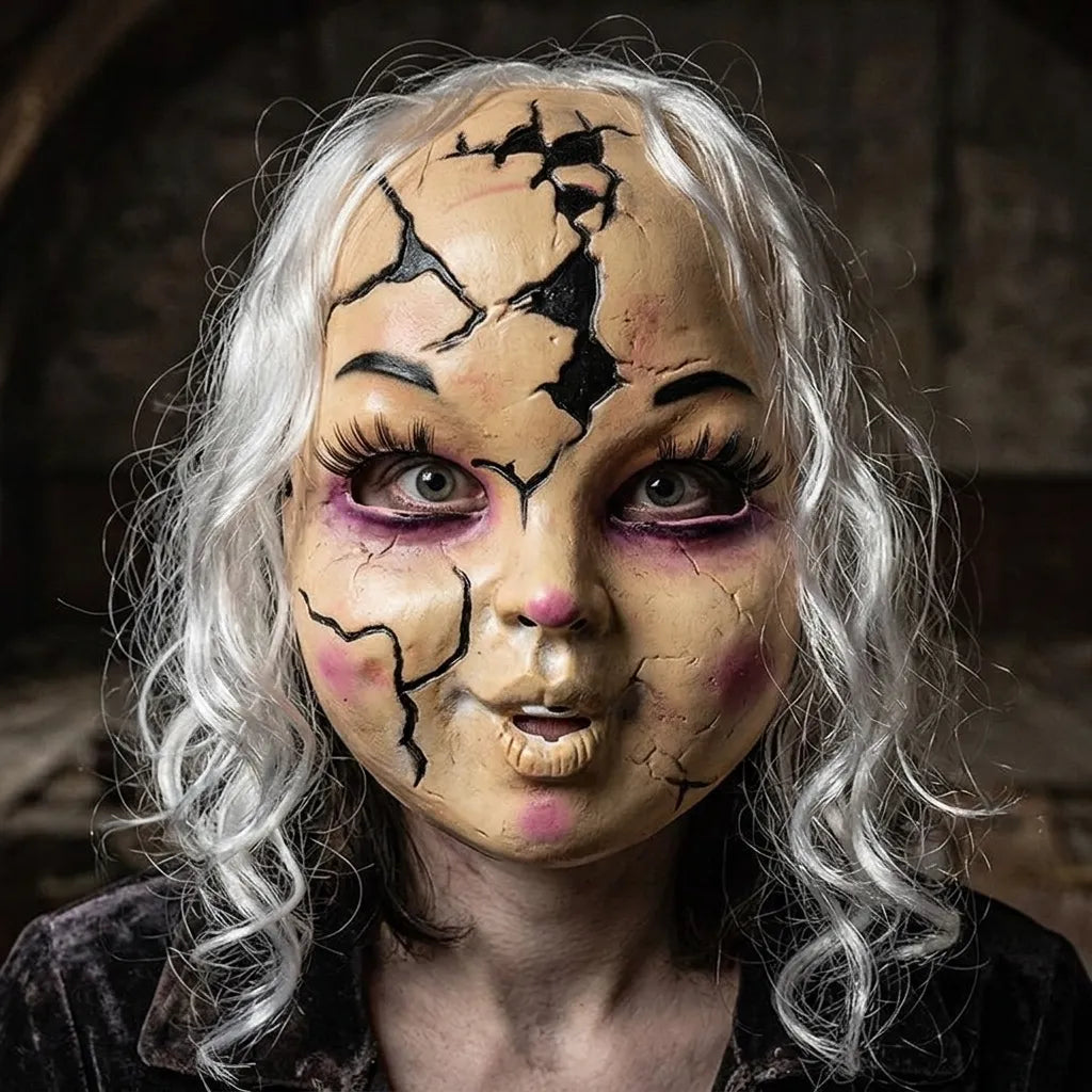 Masque Poupée Halloween effrayant