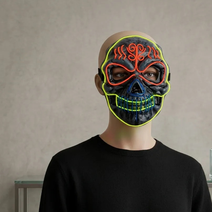Masque Tête de Mort LED Unique