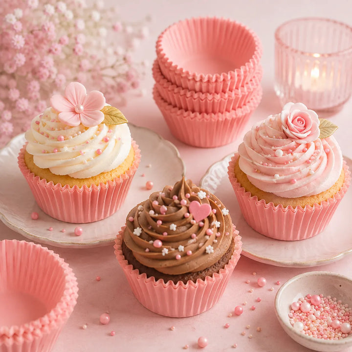 Moule Cupcake Rose Bonbon