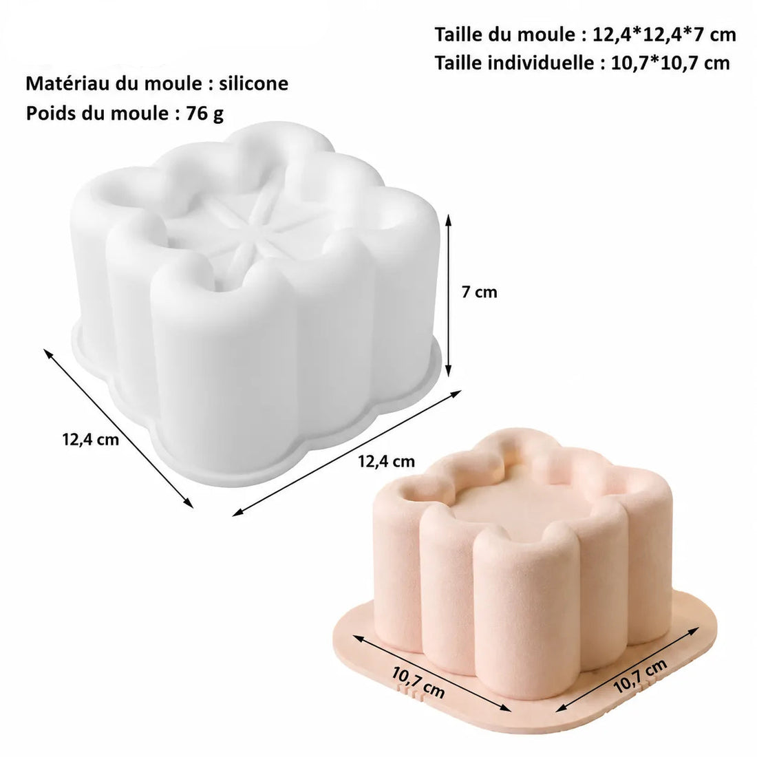 Moule à Gâteau Bento Carré Minimaliste