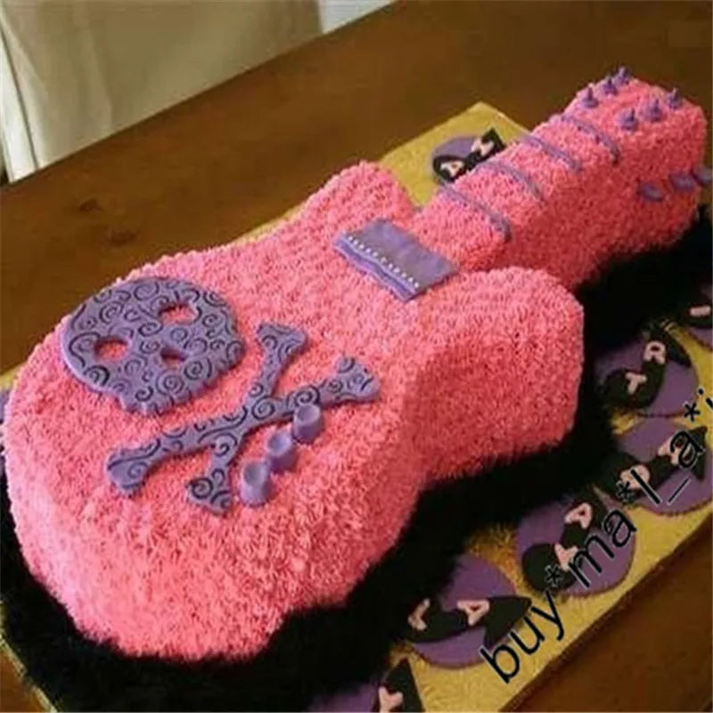 Moule Gâteau Guitare en Alu Unique