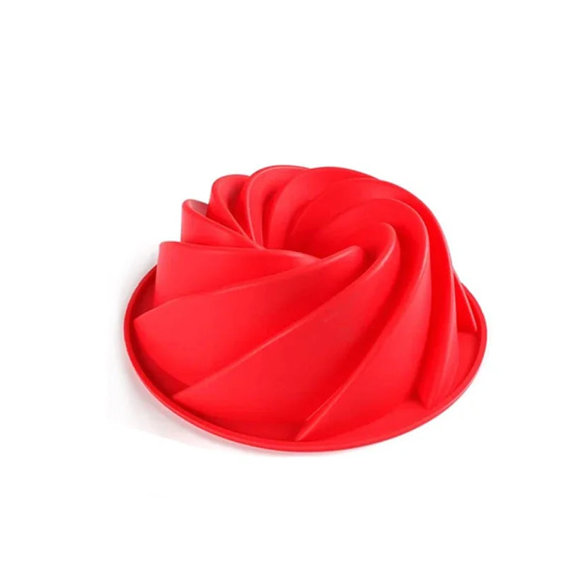 Moule à Gâteau Spirale en Silicone Minimaliste