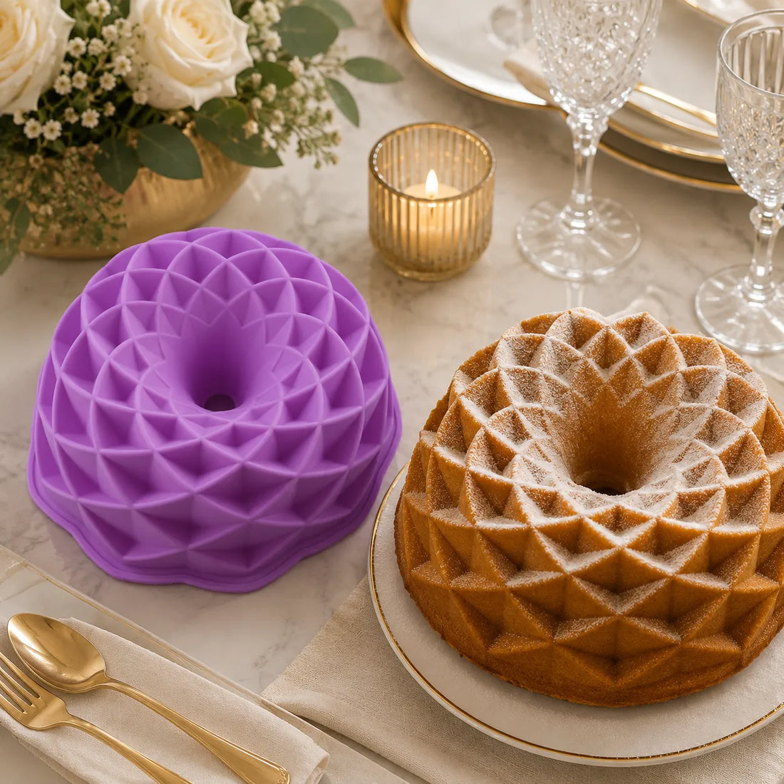 Moule de Cuisson à Gâteau Design en Silicone