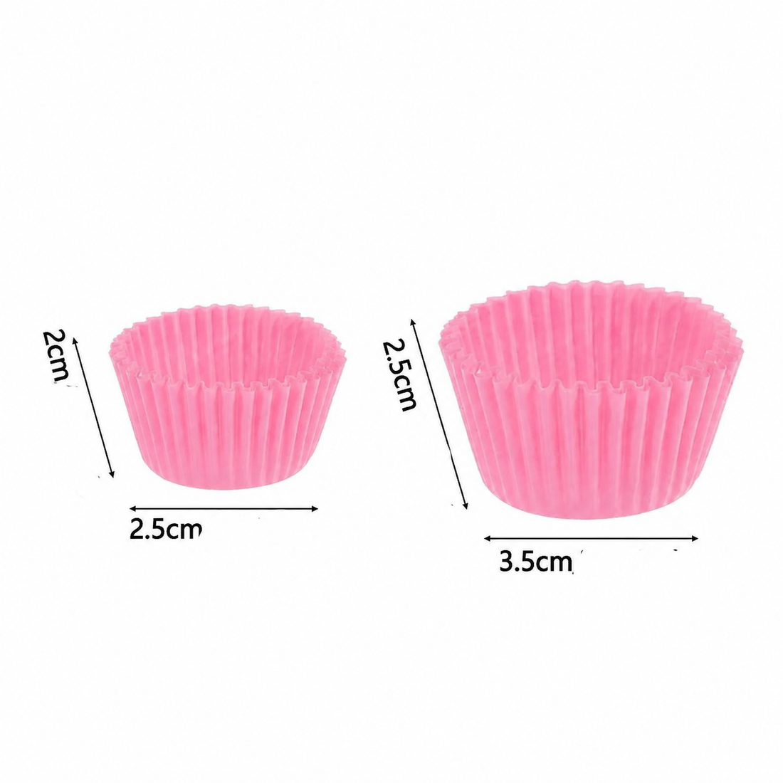 Moule en Papier Rose à Cupcake Dimensions