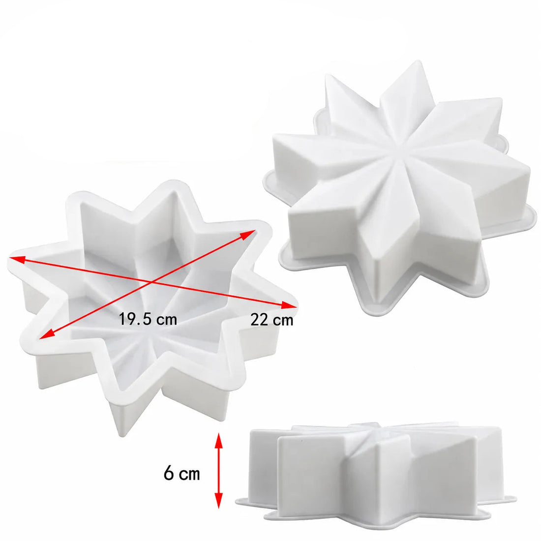 Moule en Silicone Etoile Moderne