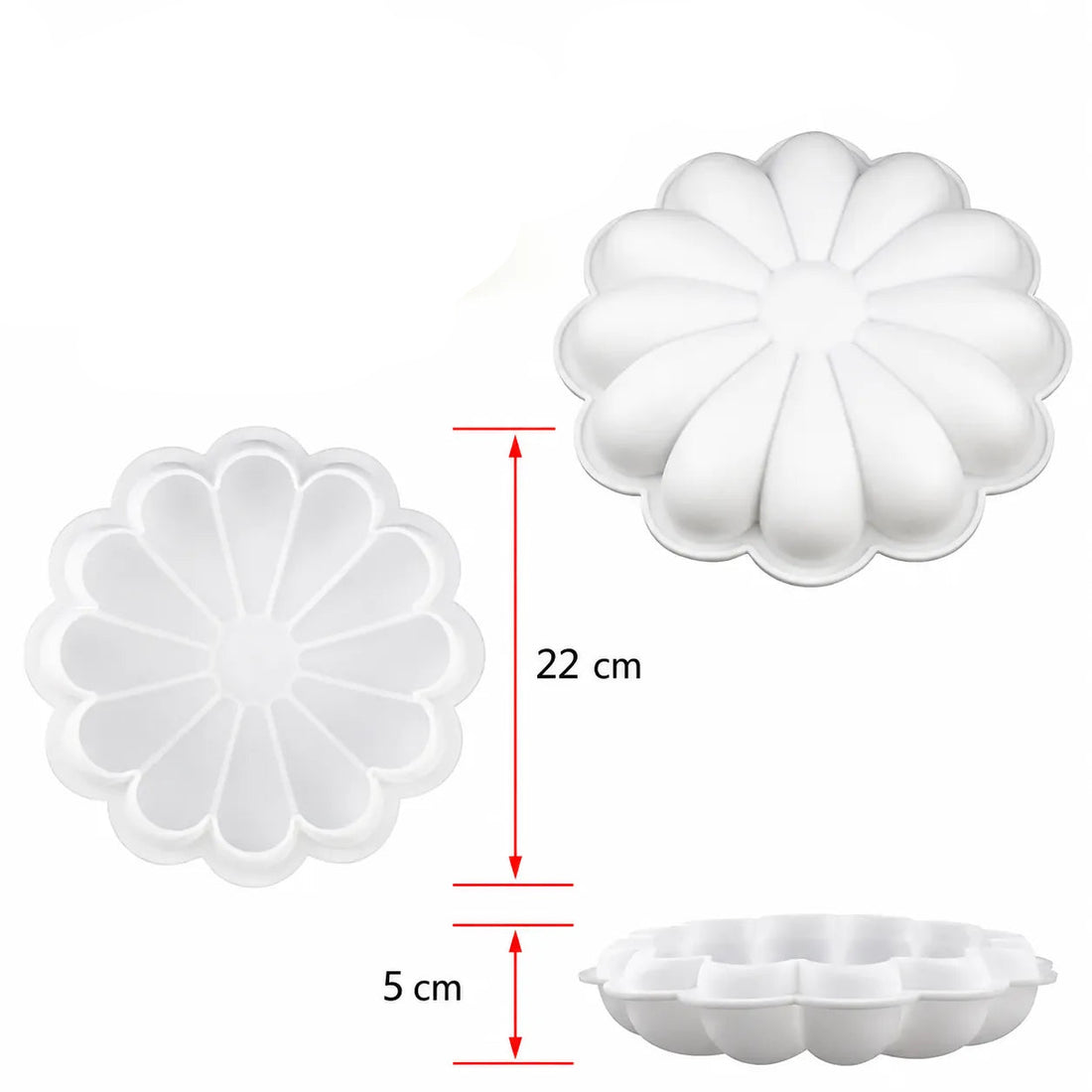 Moule en Silicone Fleur Moderne