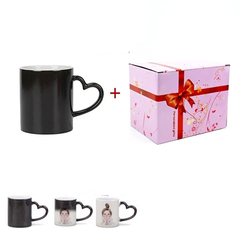 Mug Magique Cœur Saint-Valentin Personnalisable Design