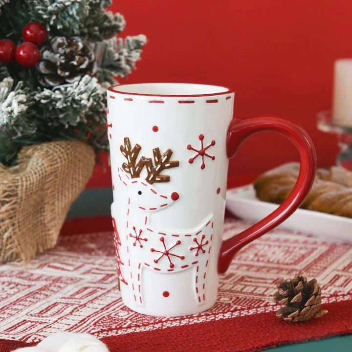 Mug Noël Blanc Style Nordique 
