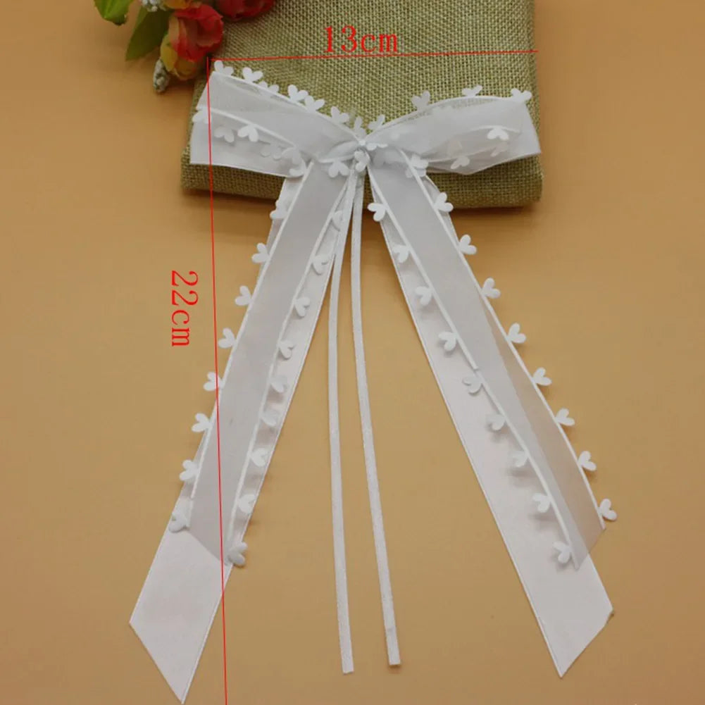 Nœud Blanc Minimaliste Voiture Mariage Dimensions