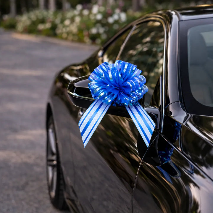 Nœud Bleu Pour Déco Voiture