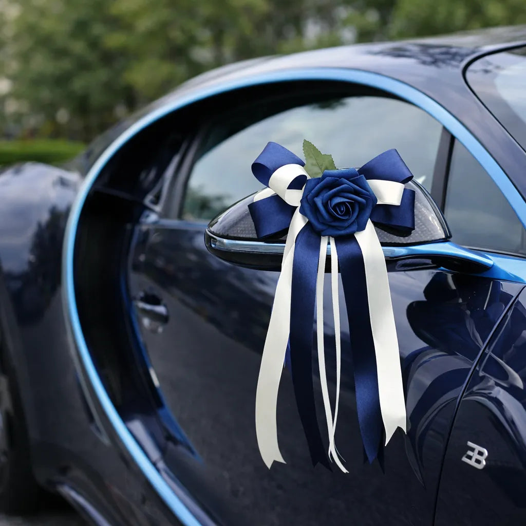 Nœud Décoratif Voiture Bleu 